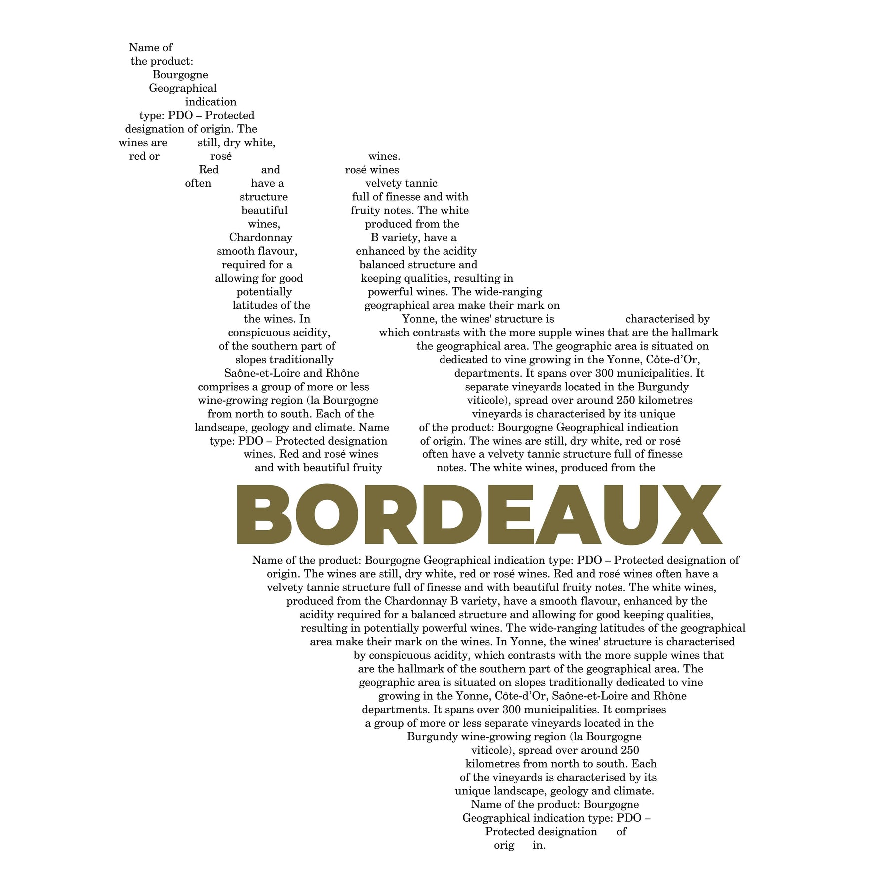 Bordeaux Wine Map - Pocket T-shirt-T-Shirt-gift ideas for foodies-Knife Shift