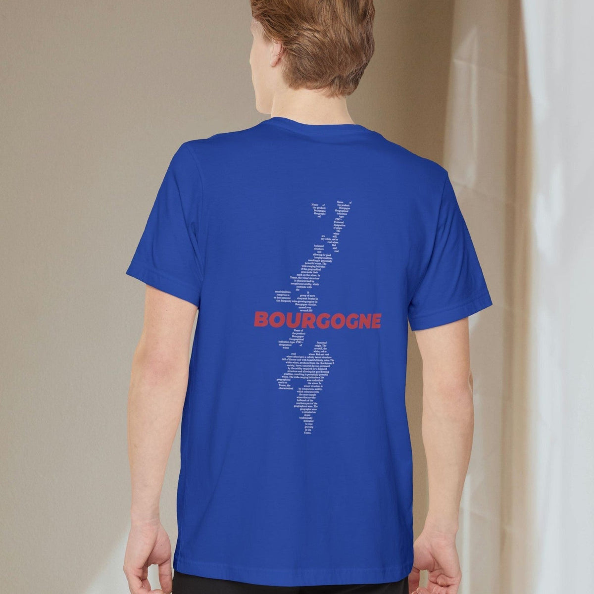 Bourgogne Wine Map - Pocket T-shirt-T-Shirt-gift ideas for foodies-Knife Shift