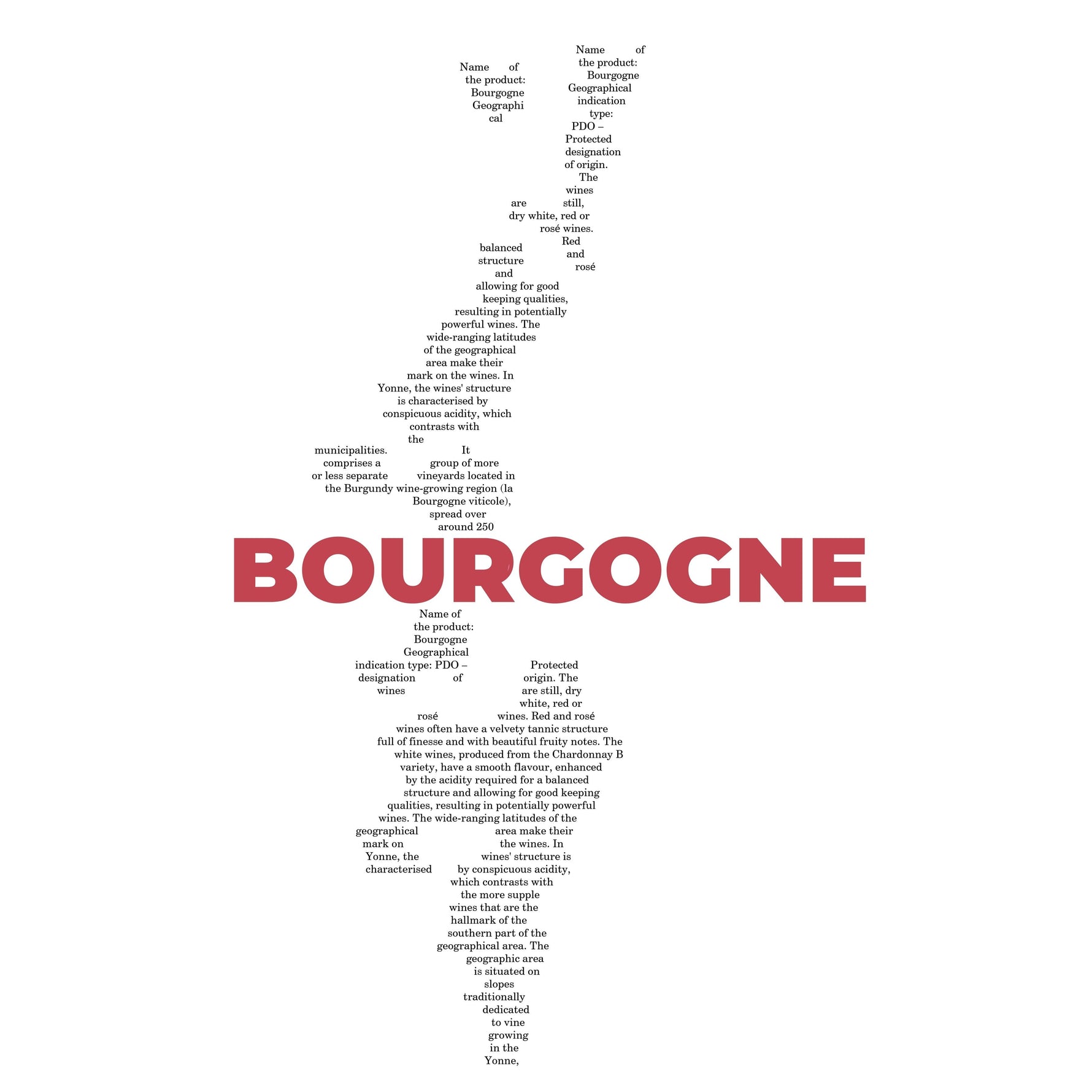 Bourgogne Wine Map - Pocket T-shirt-T-Shirt-gift ideas for foodies-Knife Shift