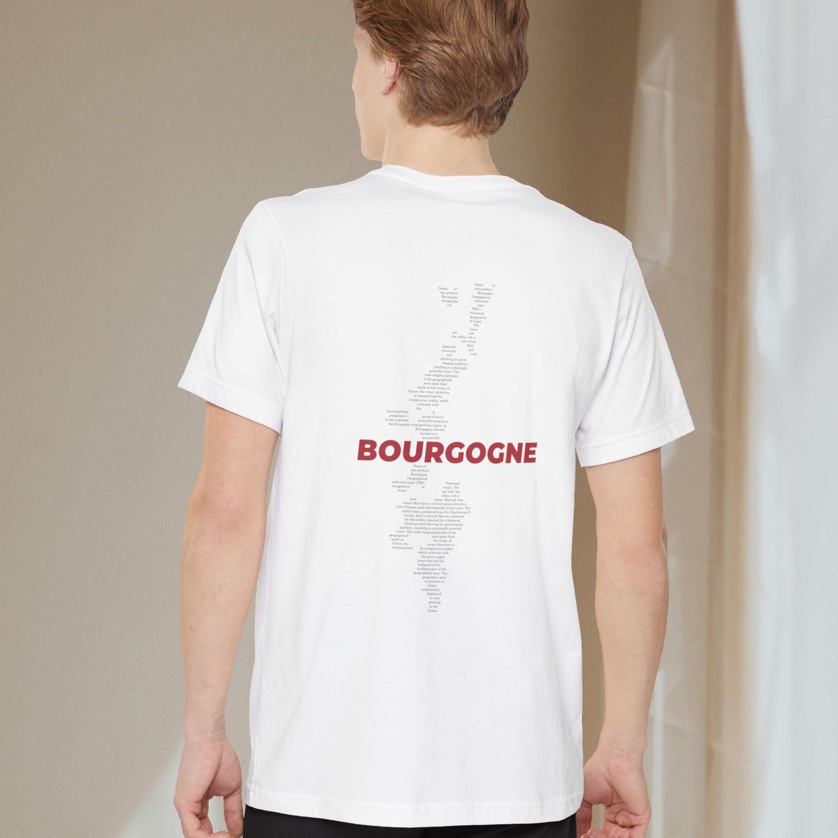 Bourgogne Wine Map - Pocket T-shirt-T-Shirt-gift ideas for foodies-Knife Shift