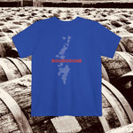 Bourgogne Wine Map - Pocket T-shirt-T-Shirt-gift ideas for foodies-Knife Shift