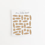 Mini Bread Clear Sticker Sheet - Knife Shift