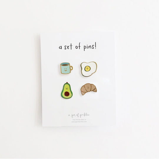Breakfast Pin Set of 4 - Knife Shift