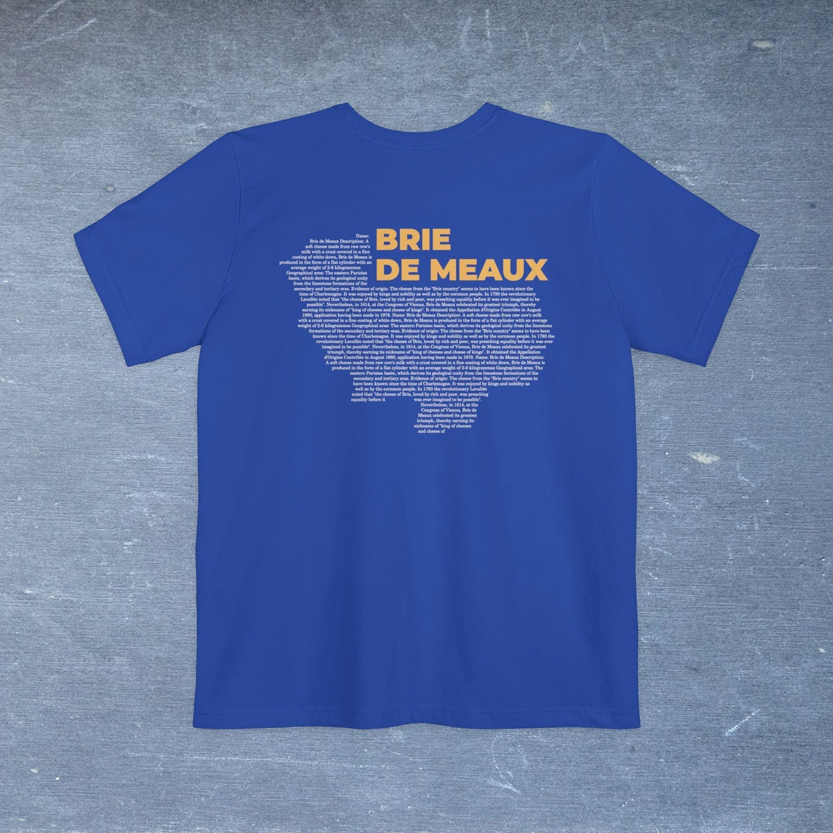 Brie de Meaux Cheese Map - Pocket T-shirt-T-Shirt-gift ideas for foodies-Knife Shift