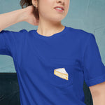 Brie de Meaux Cheese Map - Pocket T-shirt-T-Shirt-gift ideas for foodies-Knife Shift