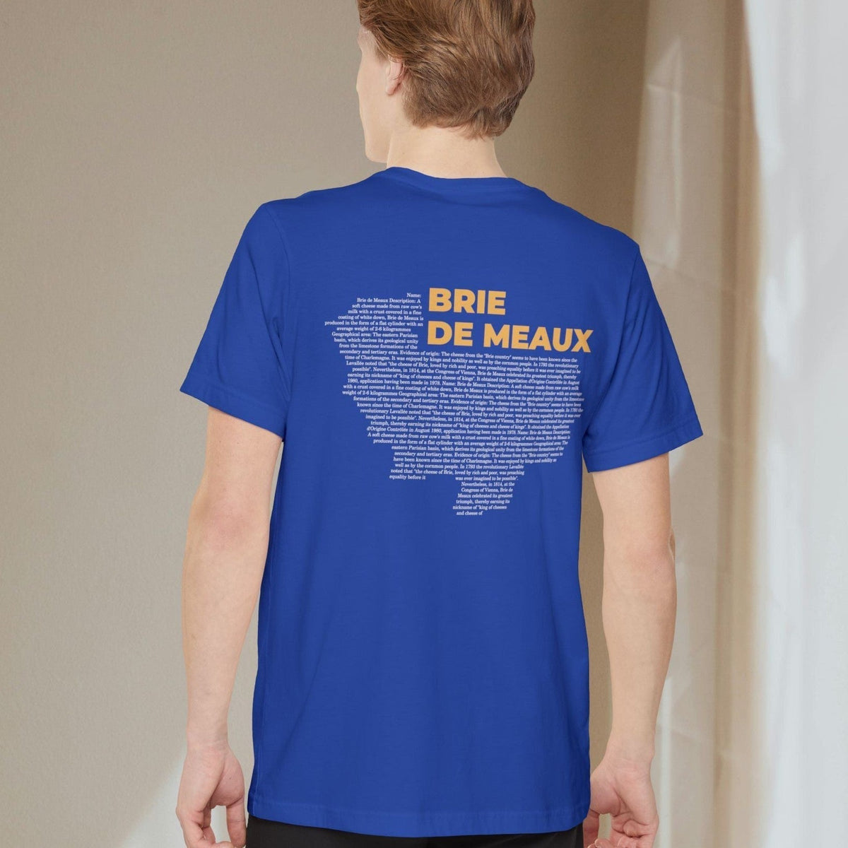 Brie de Meaux Cheese Map - Pocket T-shirt-T-Shirt-gift ideas for foodies-Knife Shift