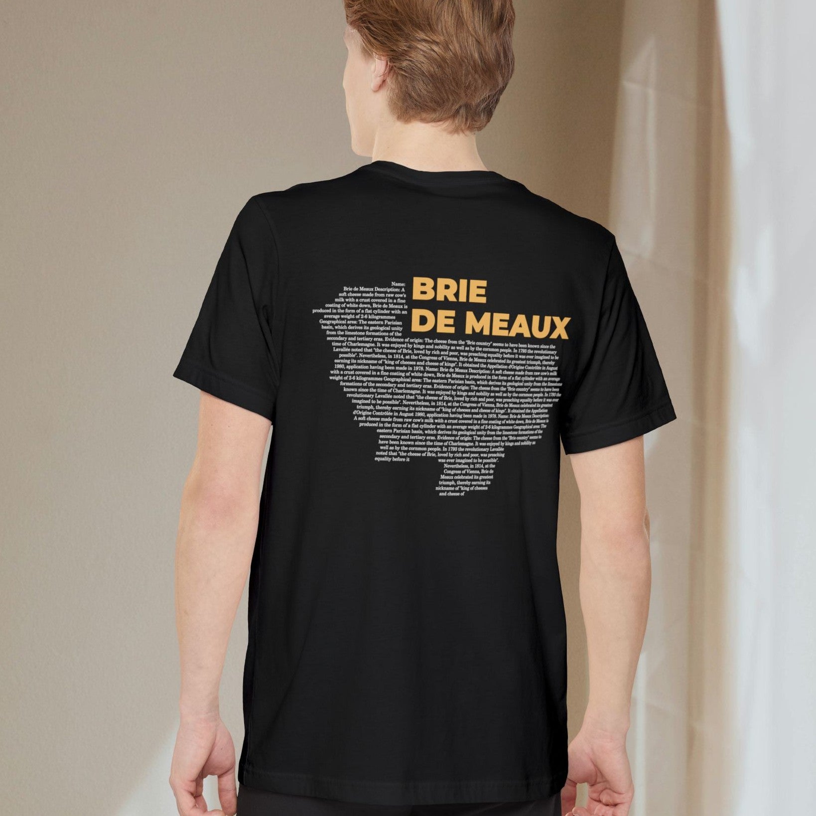 Brie de Meaux Cheese Map - Pocket T-shirt-T-Shirt-gift ideas for foodies-Knife Shift