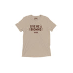 Give Me A Brownie Graphic Tee - Tan - Knife Shift