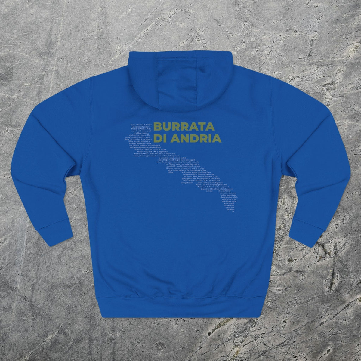 Burrata di Andria Cheese Map - Midweight Hoodie-Hoodie-gift ideas for foodies-Knife Shift