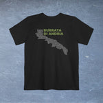 Burrata di Andria Cheese Map - Pocket T-shirt-T-Shirt-gift ideas for foodies-Knife Shift