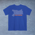 Calvados Map - Pocket T-shirt-T-Shirt-gift ideas for foodies-Knife Shift