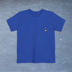 Calvados Map - Pocket T-shirt-T-Shirt-gift ideas for foodies-Knife Shift