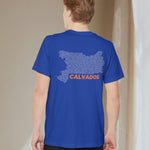 Calvados Map - Pocket T-shirt-T-Shirt-gift ideas for foodies-Knife Shift