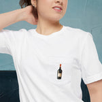 Calvados Map - Pocket T-shirt-T-Shirt-gift ideas for foodies-Knife Shift