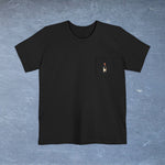 Calvados Map - Pocket T-shirt-T-Shirt-gift ideas for foodies-Knife Shift