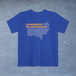 Camembert Cheese Map - Pocket T-shirt-T-Shirt-gift ideas for foodies-Knife Shift