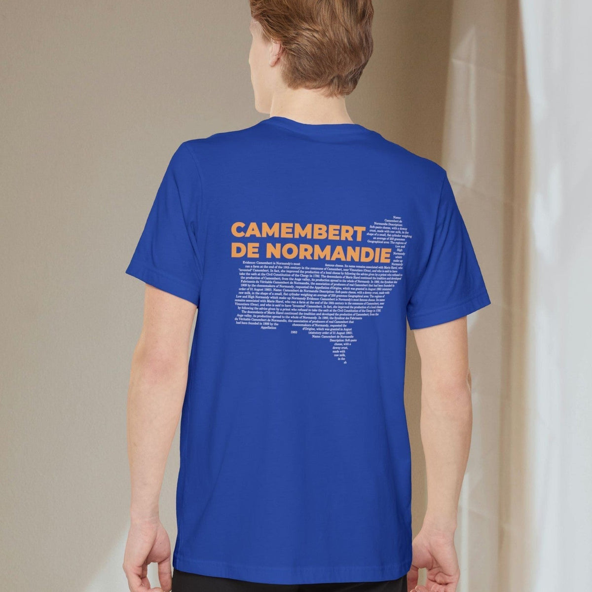 Camembert Cheese Map - Pocket T-shirt-T-Shirt-gift ideas for foodies-Knife Shift