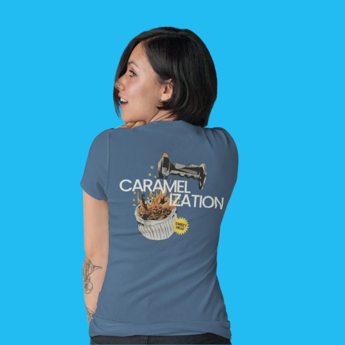 Caramelization Technique - Unisex Heavyweight T-shirt-T-Shirt-gift ideas for foodies-Knife Shift