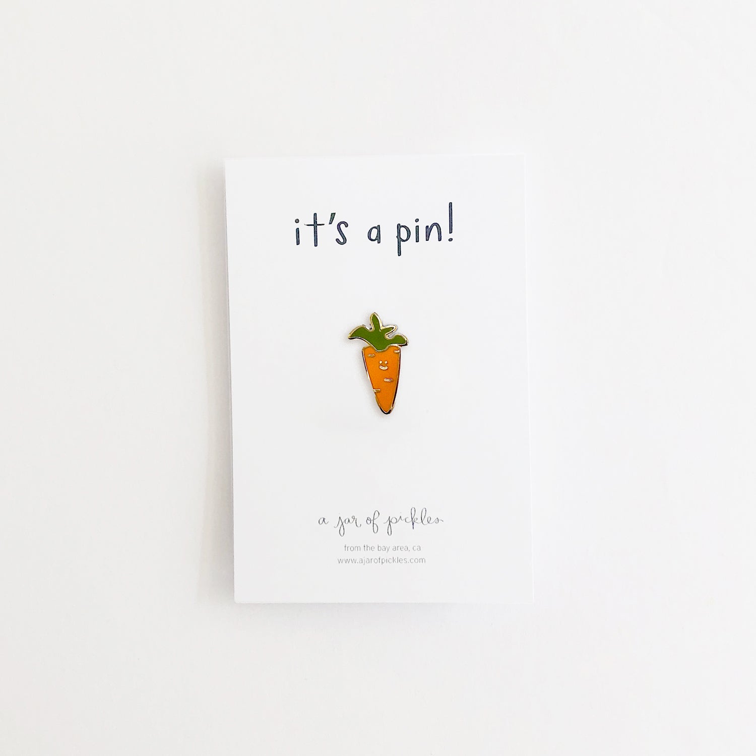 Carrot Vegetable Pin - Knife Shift