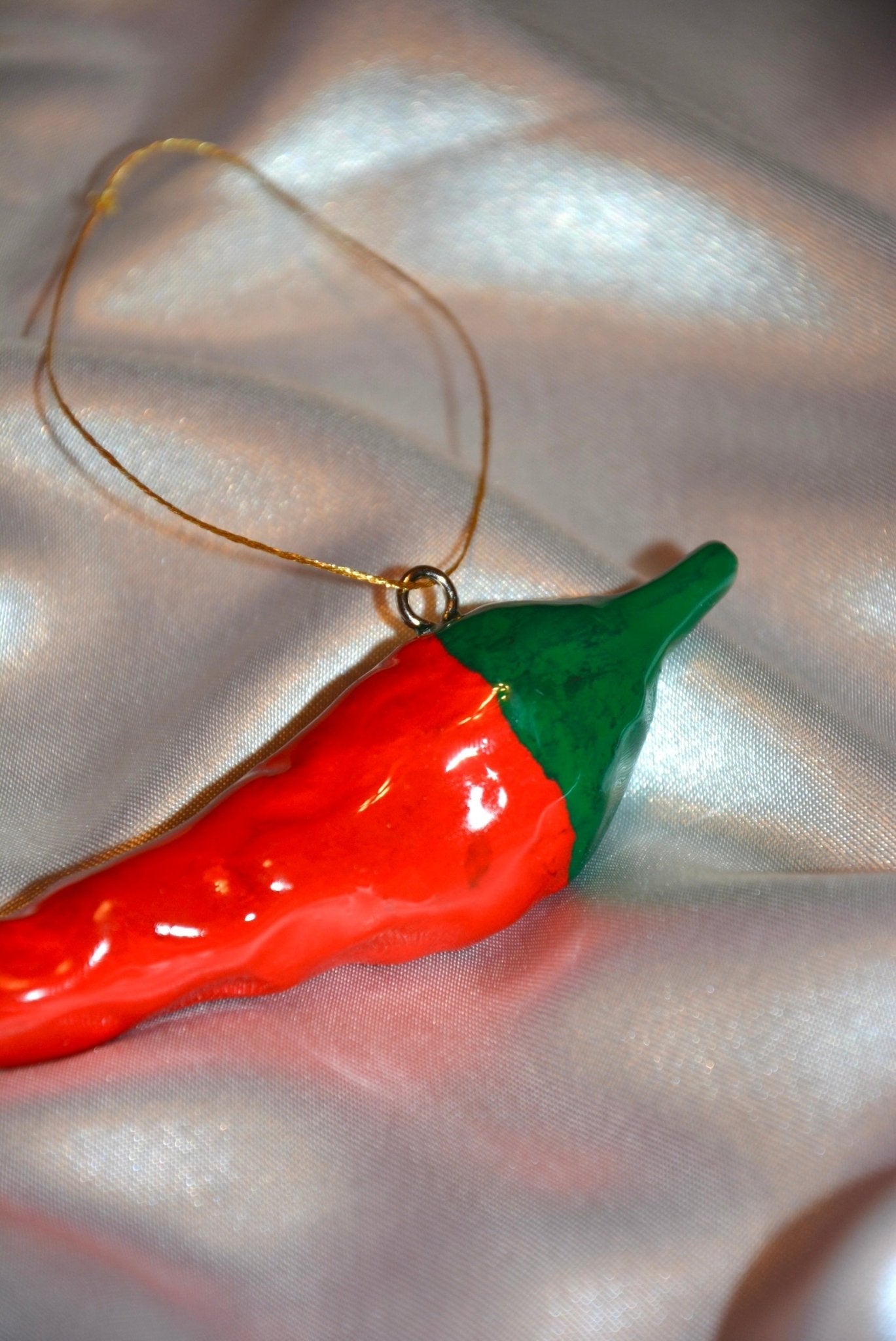 Ceramic Chili Pepper Ornament - Thumbnail 2
