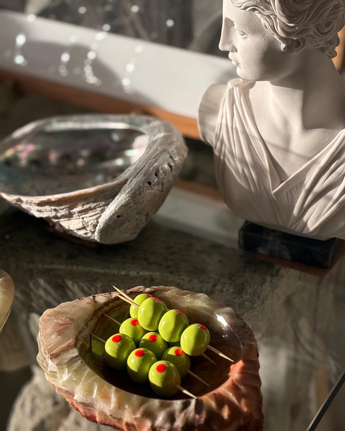 CERAMIC PIMENTO OLIVES - SET OF THREE - Knife Shift