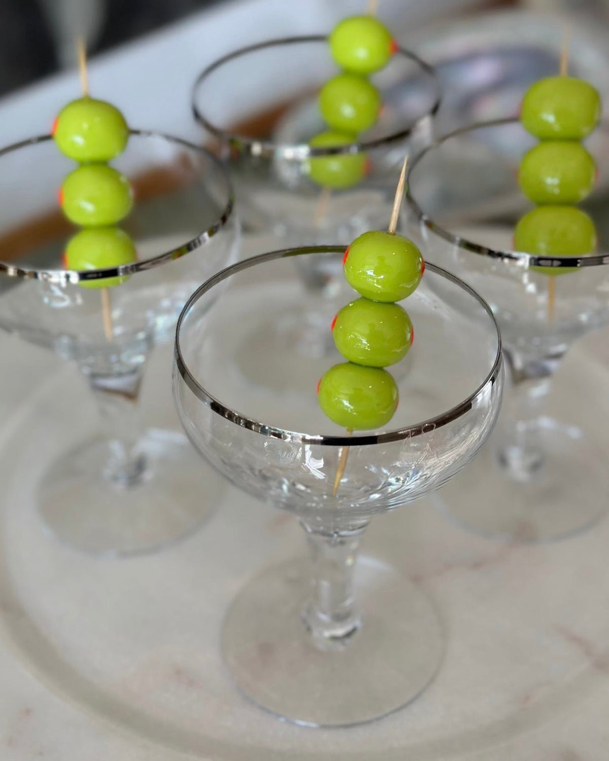 CERAMIC PIMENTO OLIVES - SET OF THREE - Knife Shift