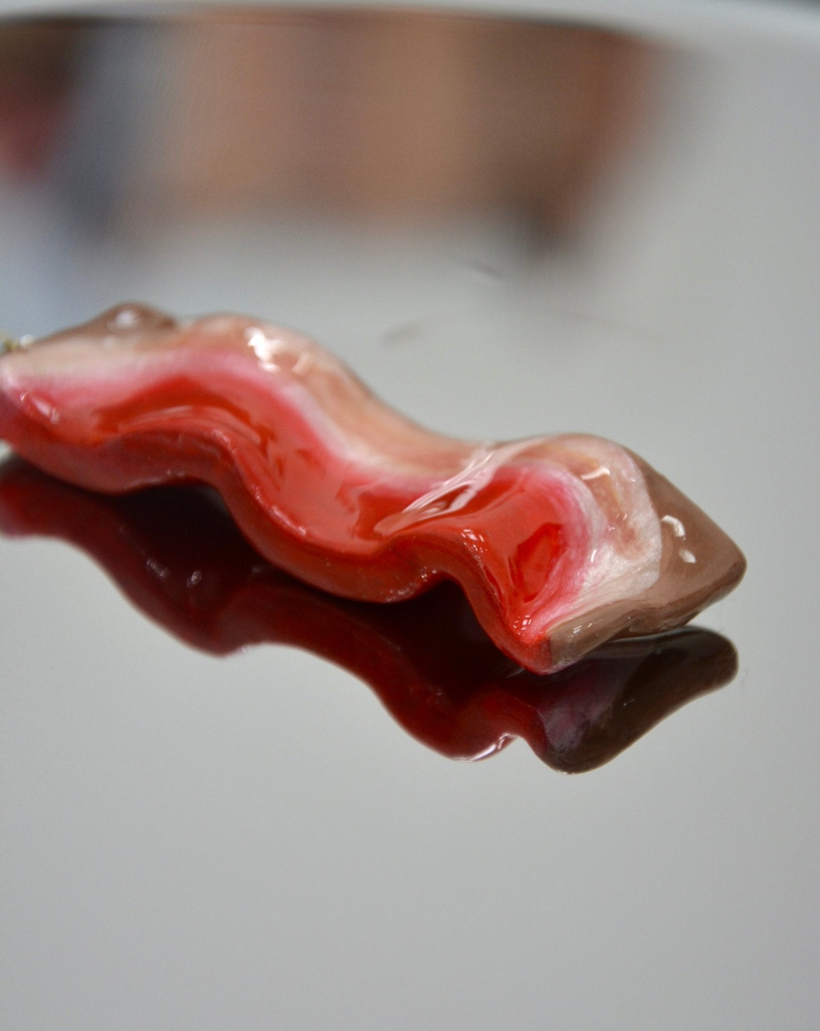 Ceramic Thick-Cut Bacon Ornament - Thumbnail 4
