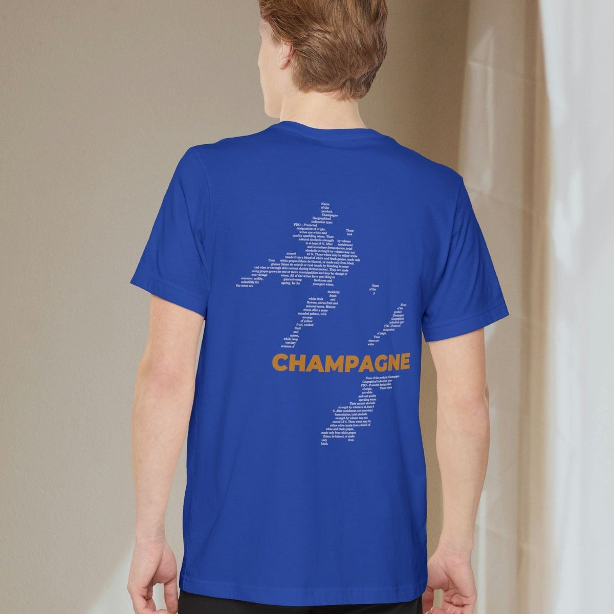 Champagne Wine Map - Pocket T-shirt-T-Shirt-gift ideas for foodies-Knife Shift