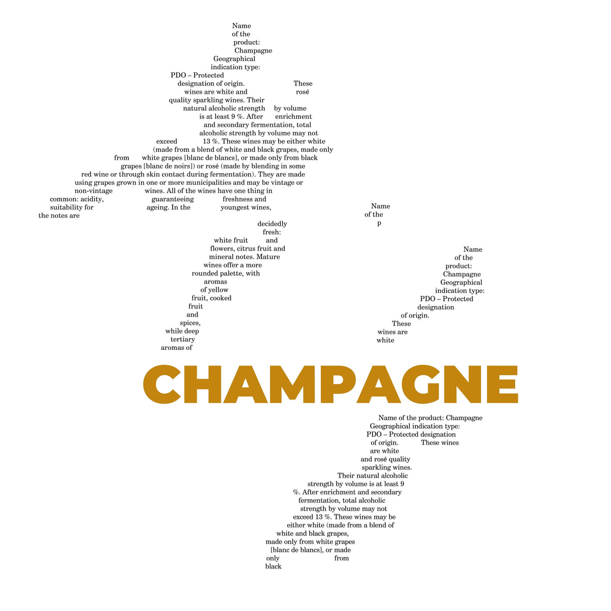 Champagne Wine Map - Pocket T-shirt-T-Shirt-gift ideas for foodies-Knife Shift