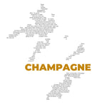 Champagne Wine Map - Pocket T-shirt-T-Shirt-gift ideas for foodies-Knife Shift