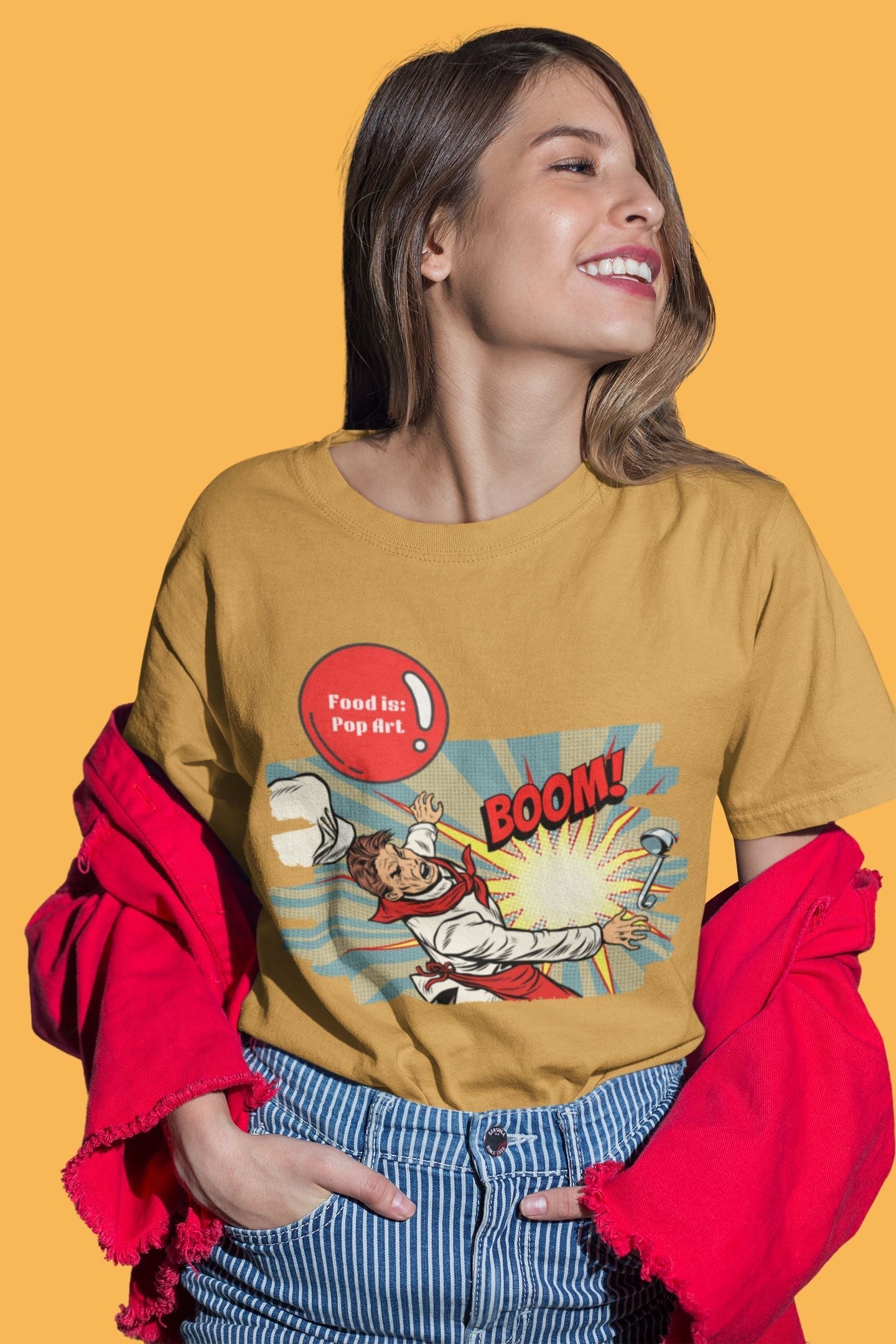 Chef Comic Book - Food Pop Art Unisex Tee-T-Shirt-gift ideas for foodies-Knife Shift