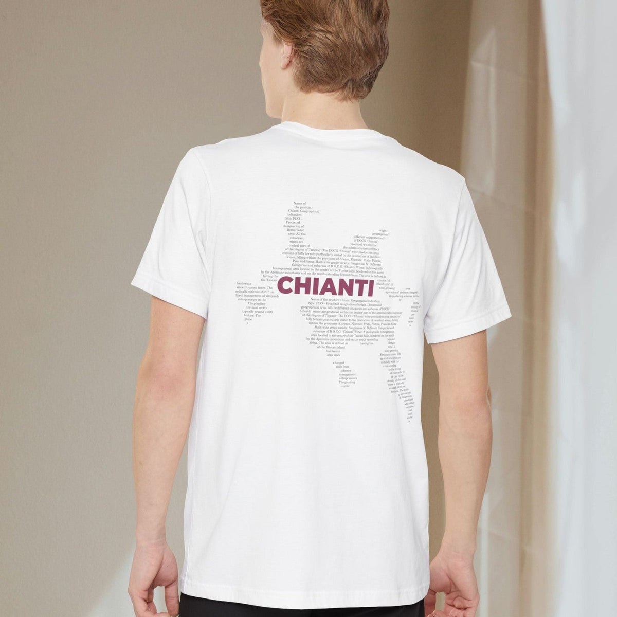 Chianti Wine Map - Pocket T-shirt-T-Shirt-gift ideas for foodies-Knife Shift