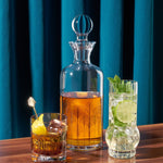 Art Deco Crystal Decanter - Knife Shift