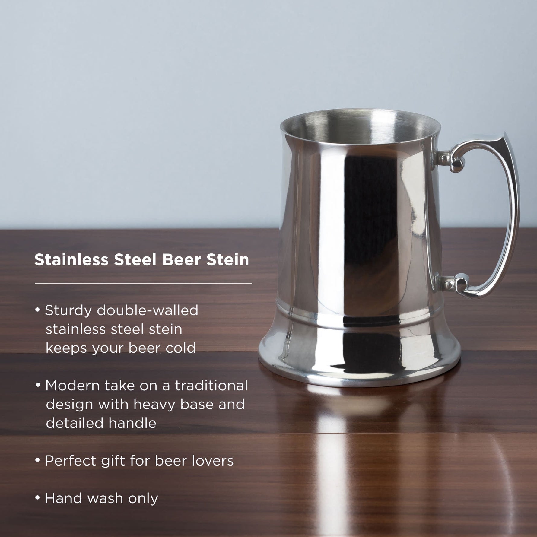 Stainless Steel Beer Stein - Knife Shift