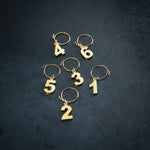 Gold Plated Wine Charms - Knife Shift