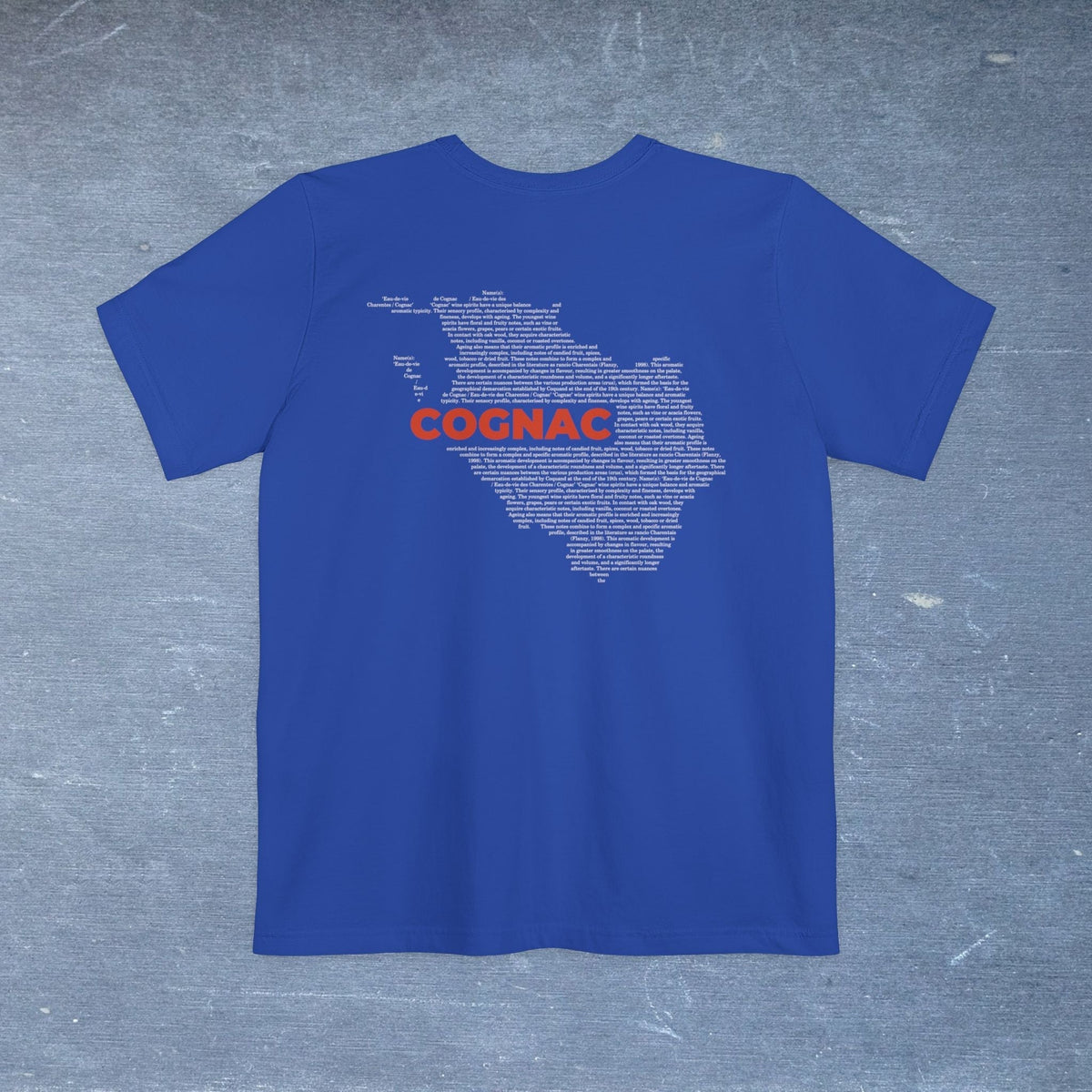 Cognac Map - Pocket T-shirt-T-Shirt-gift ideas for foodies-Knife Shift