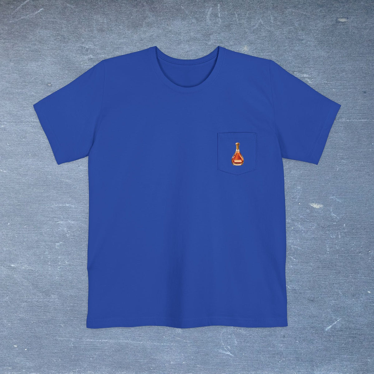 Cognac Map - Pocket T-shirt-T-Shirt-gift ideas for foodies-Knife Shift