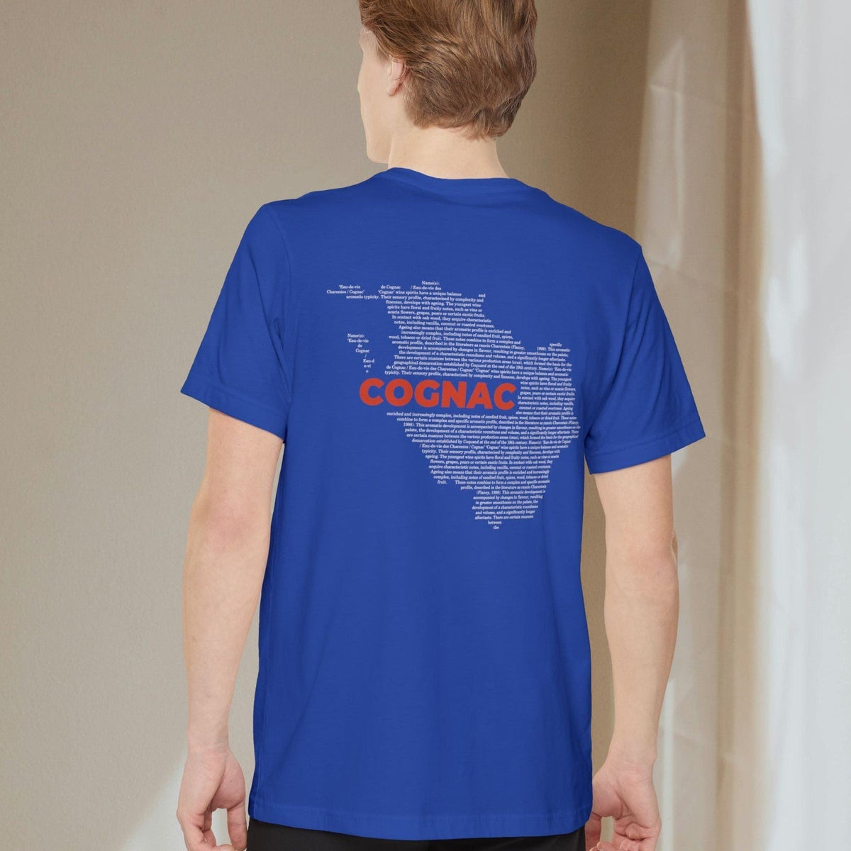 Cognac Map - Pocket T-shirt-T-Shirt-gift ideas for foodies-Knife Shift