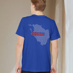 Cognac Map - Pocket T-shirt-T-Shirt-gift ideas for foodies-Knife Shift