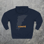 Comté Cheese Map - Midweight Hoodie-Hoodie-gift ideas for foodies-Knife Shift