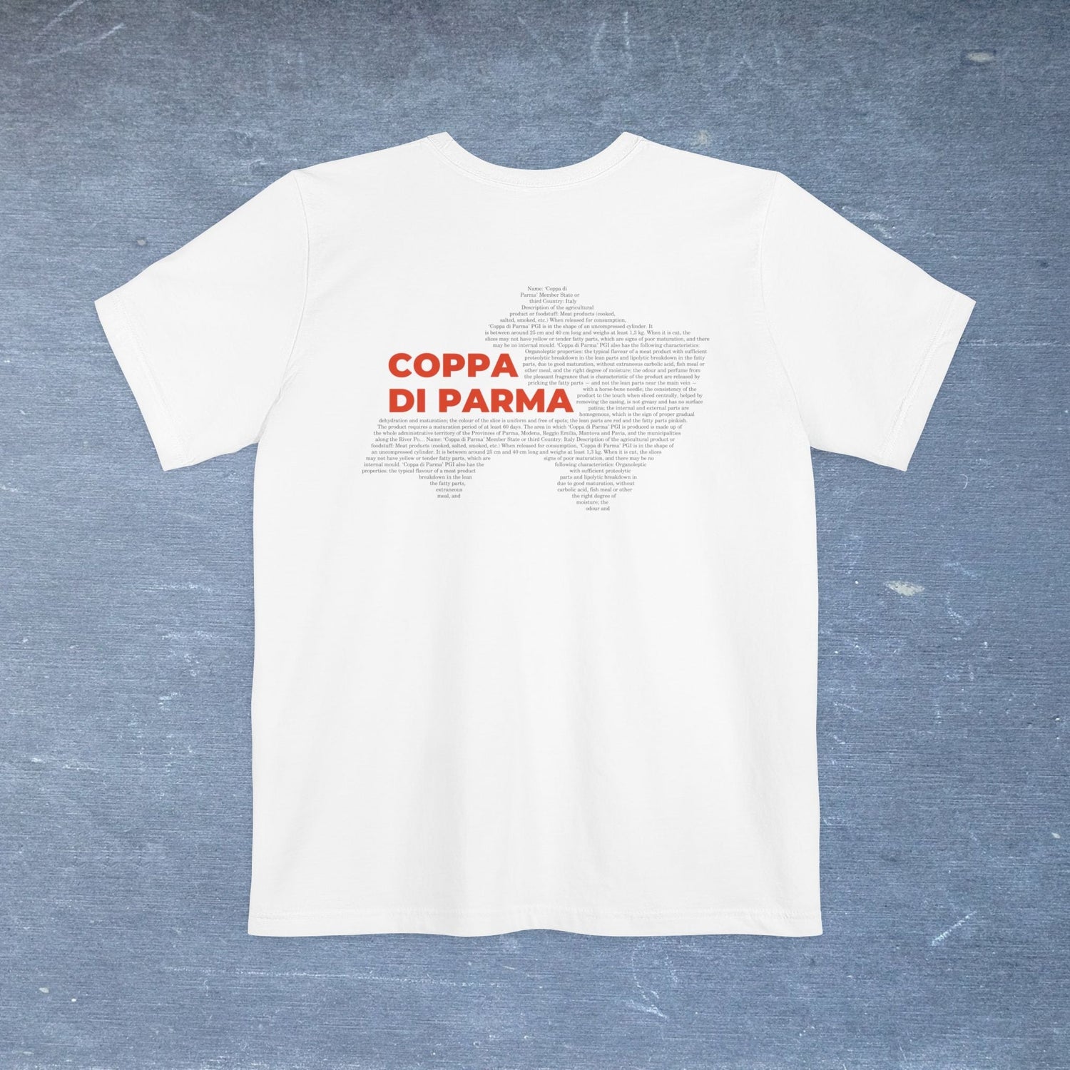 Coppa di Parma Map - Pocket T-shirt-T-Shirt-gift ideas for foodies-Knife Shift