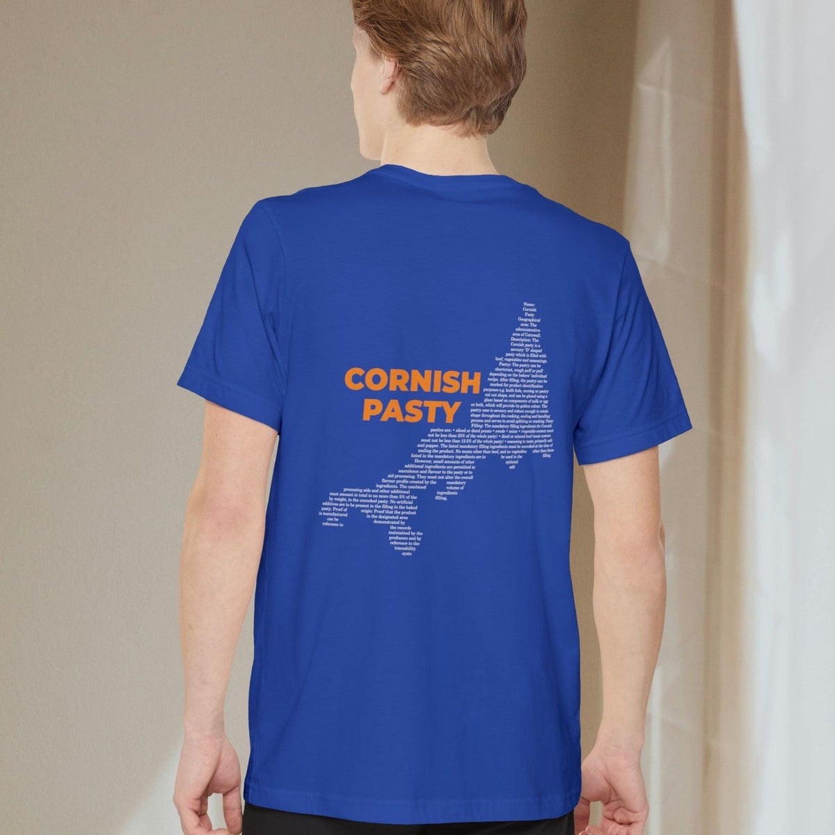 Cornish Pasty Map - Pocket T-shirt-T-Shirt-gift ideas for foodies-Knife Shift