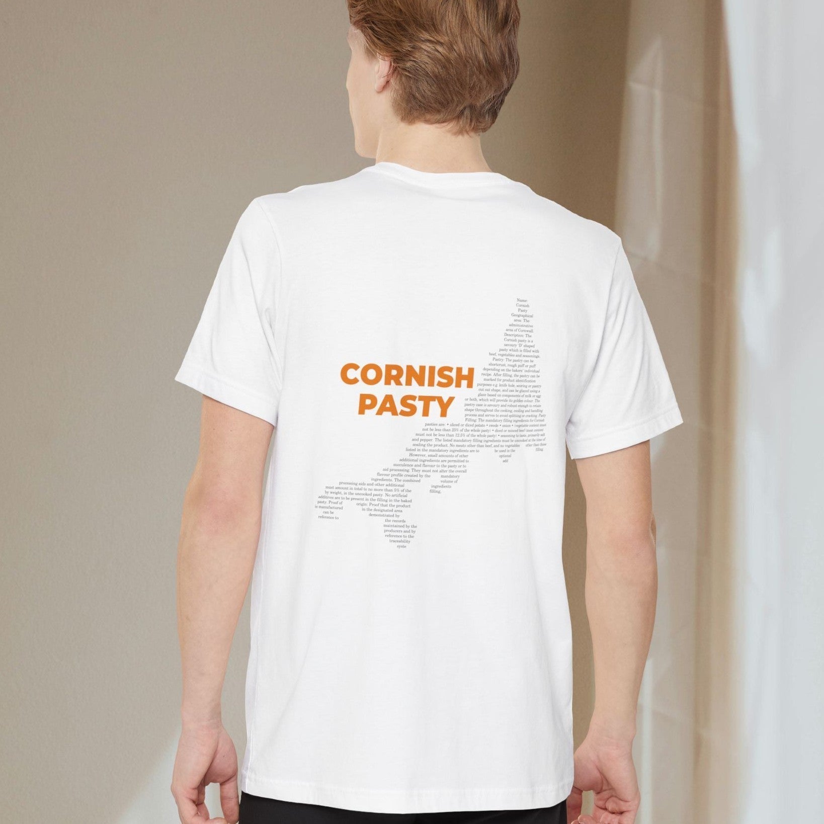 Cornish Pasty Map - Pocket T-shirt-T-Shirt-gift ideas for foodies-Knife Shift