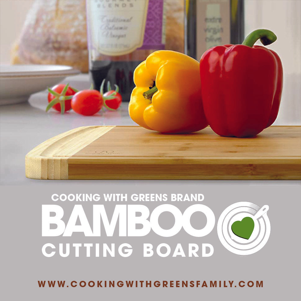 CWG XL Bamboo Cutting Board with Juice Groove - Thumbnail 3