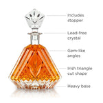 Admiral Crystal Irish Cut Whiskey Decanter - Knife Shift
