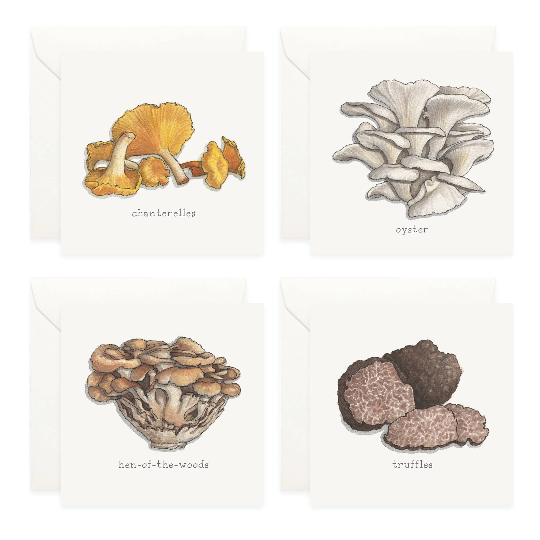 Mini Cards Set / Mushrooms - Knife Shift