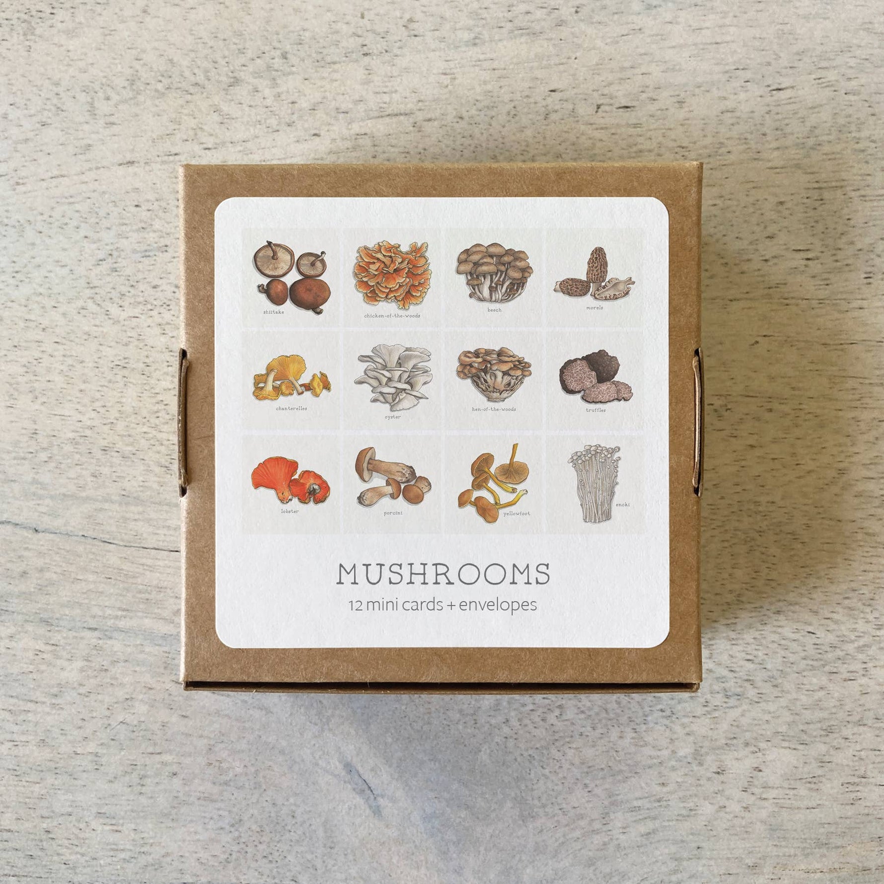 Mini Cards Set / Mushrooms - Knife Shift