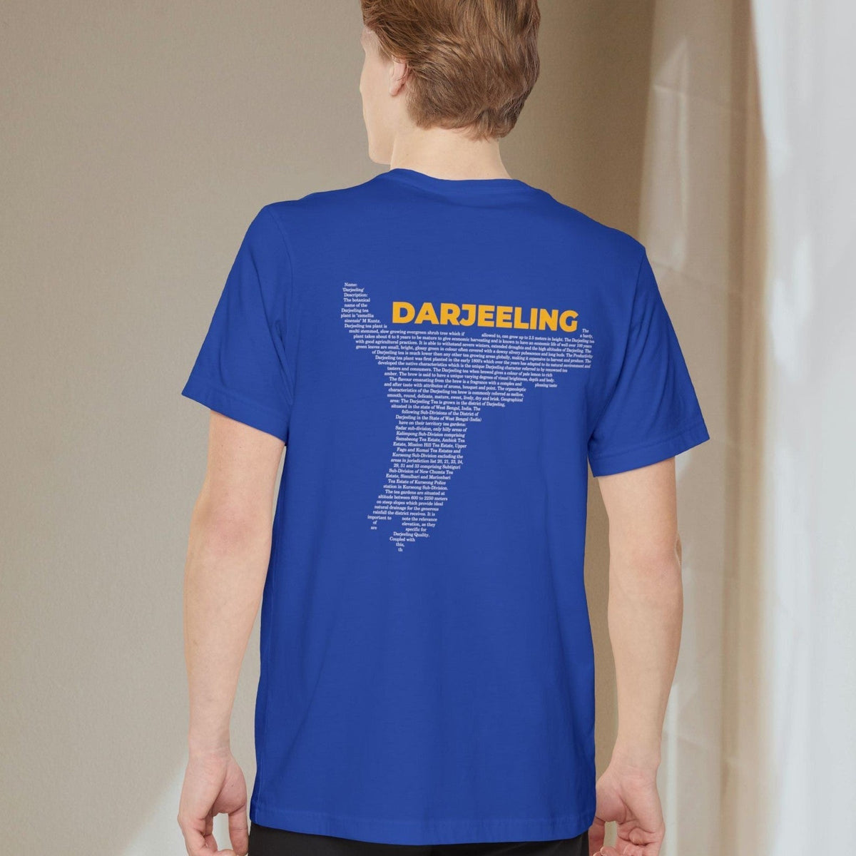 Darjeeling Tea Map - Pocket T-shirt-T-Shirt-gift ideas for foodies-Knife Shift