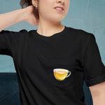 Darjeeling Tea Map - Pocket T-shirt-T-Shirt-gift ideas for foodies-Knife Shift