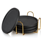 Earthenware Coasters with Stand Set of 4 - Knife Shift